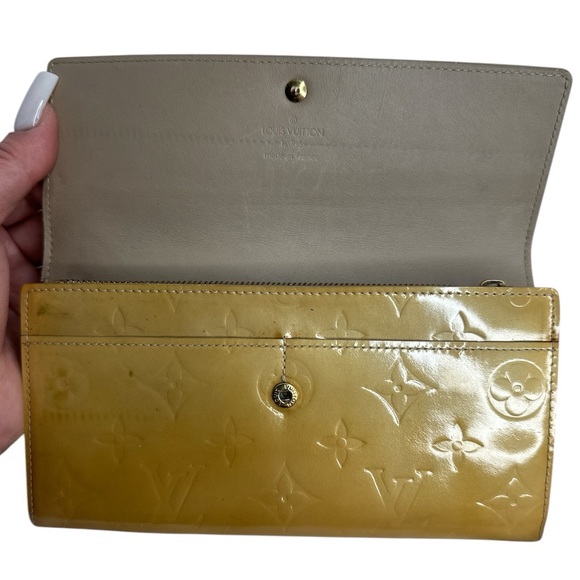 Louis Vuitton Yellow Impression Monogram Vernis Wallet ~EUC - Picture 8 of 16